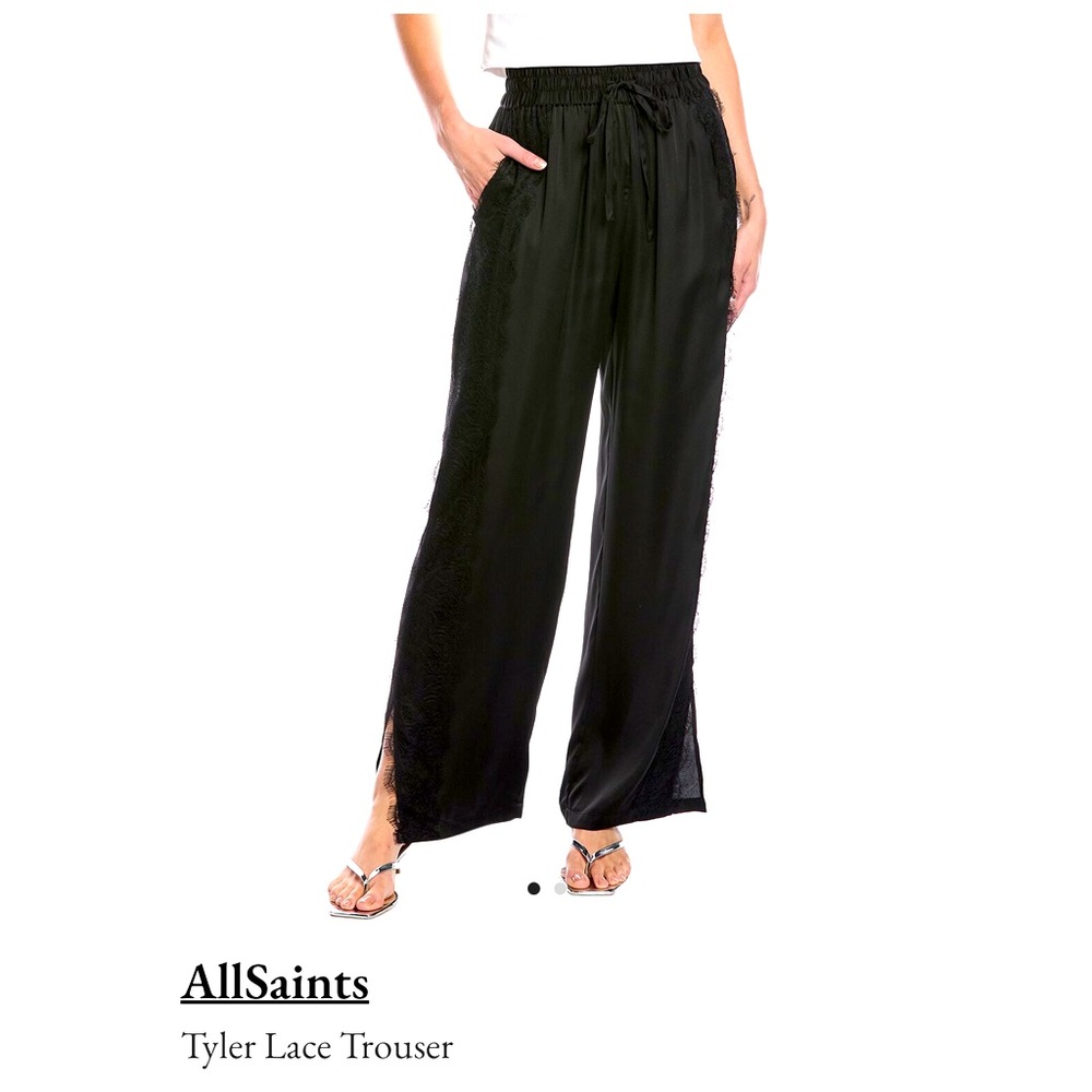 All Saints Black Lace Trousers